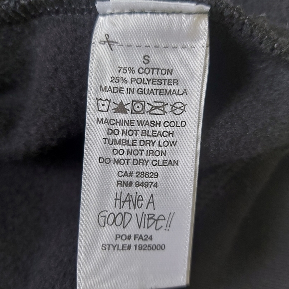 Stussy Men Hoodie Sweatshirt Small Black Drawcord Ribbed Cuffs Hem Cozy Casual - Picture 7 of 10